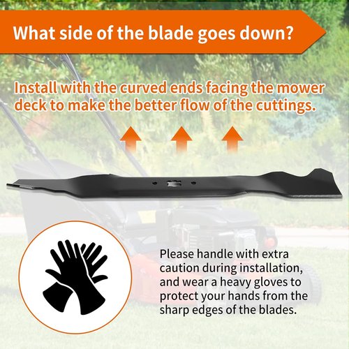 Craftsman Mulching Blade - Fits 21" Deck | 942-0741 Mower Blades for Troy-Bilt TB130 & TB230 | 2 Pack