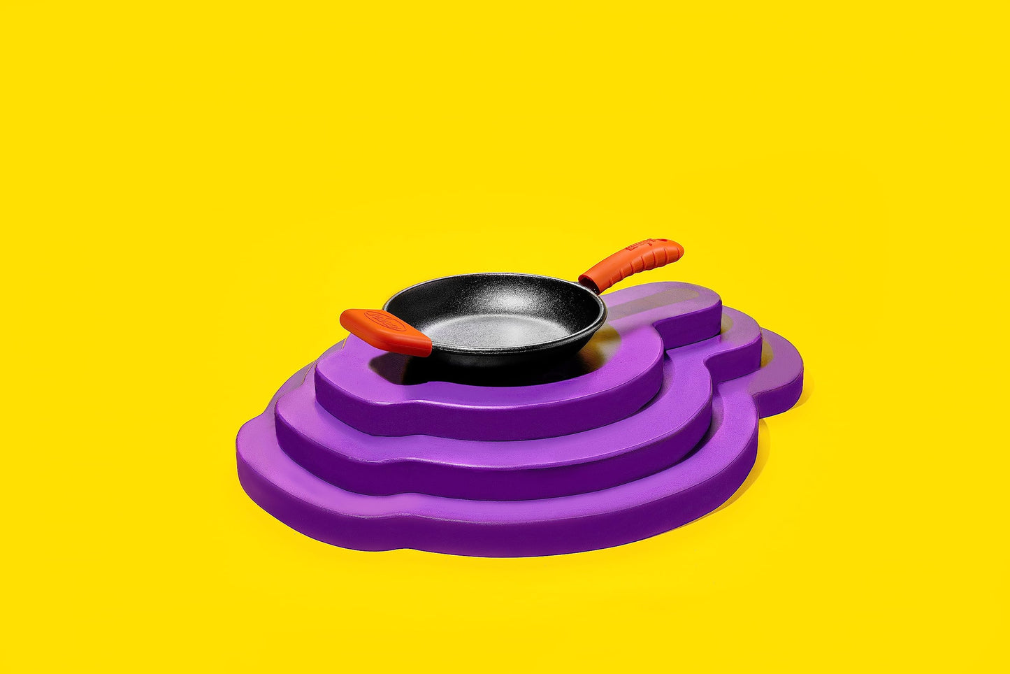 Lodge Bold Silicone Hot Handle Holder - Dishwasher Safe Hot Handle Holder Upgraded Design for Lodge Bold Products Only - Heat Protection Up to 450 - Fiery Orange