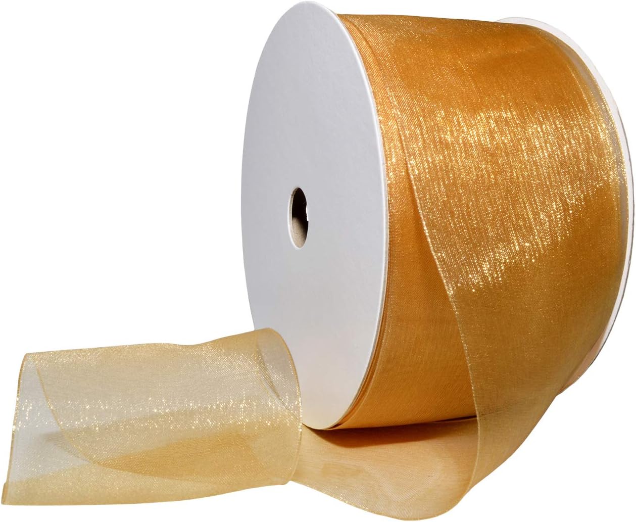 Red Organdy Nylon Ribbon - 5/8 Inch x 100 Yards | Morex 91803/100-609