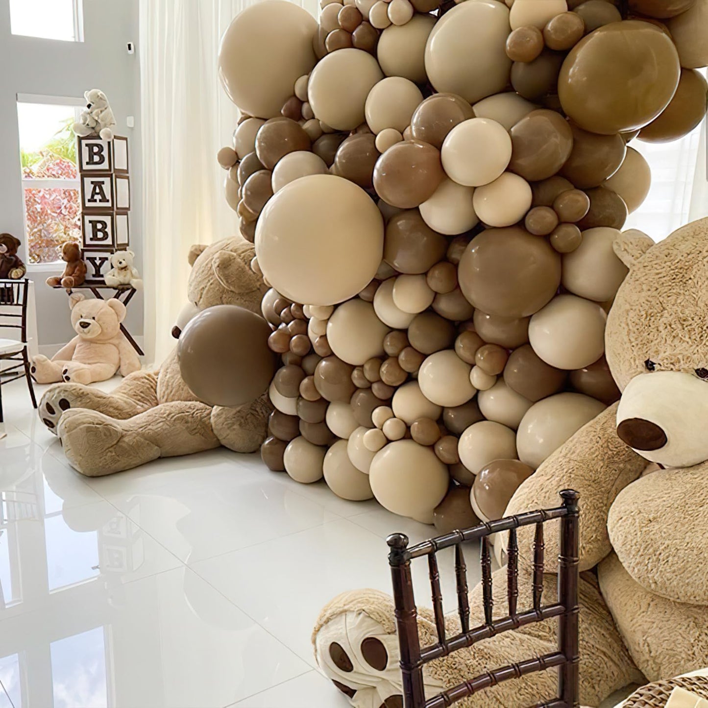 PartyWoo Brown Balloons 100pcs 12 Inch Boho Neutral Coffee Tan Fall Latex Helium Balloons for Wedding Baby Shower Gender Reveal Graduation Safari Woodland Birthday Fall Party Decorations Brown-F09