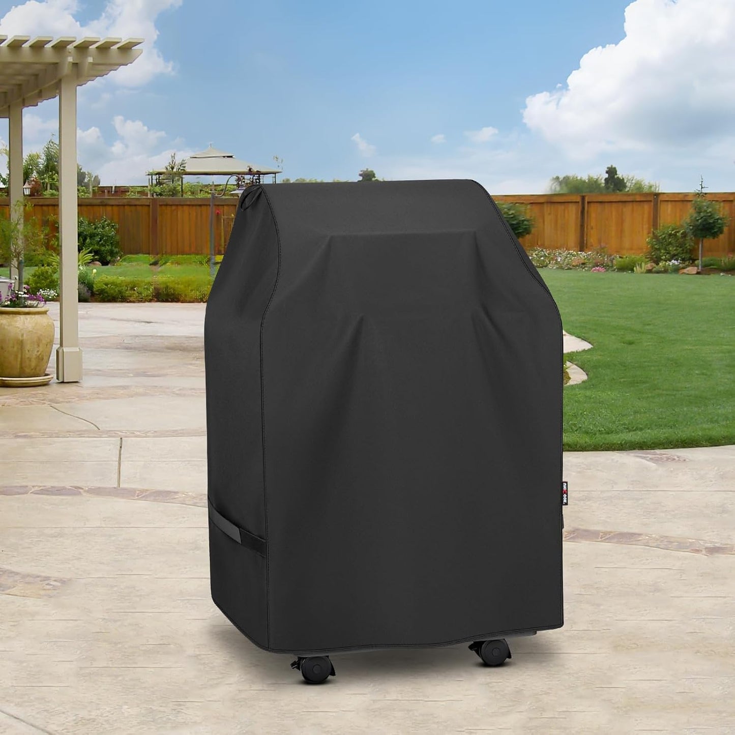 Unicook 32-Inch Heavy Duty Waterproof Grill Cover - Fits Weber, Char-Broil & Nexgrill with Side Handles