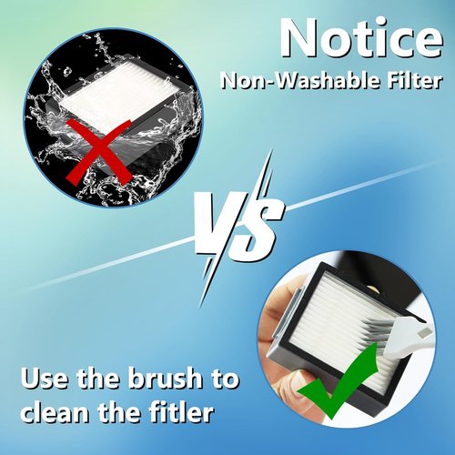 Improvedhand High-Efficiency Filters for iRobot Roomba E/I/J Series | 6-Pack + Cleaning Brush