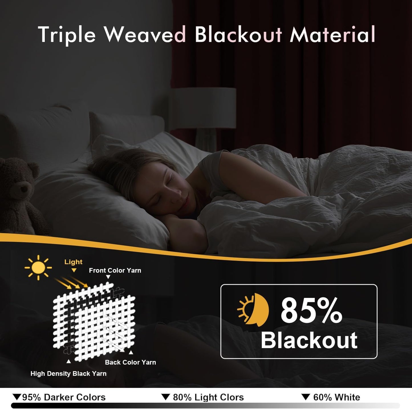 MIULEE Dusty Rose Blackout Curtains - Thermal Insulated Room Darkening Drapes | 63 Inch, 2 Panels