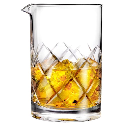 Hiware Professional 24 Oz Cocktail Mixing Glass, Thick Bottom Seamless Crystal Mixing Glass