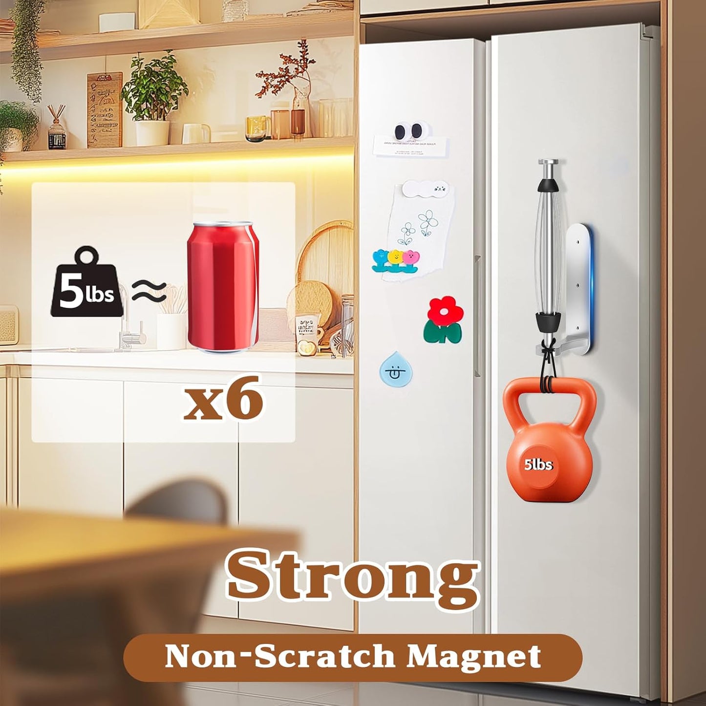 Swaitee Magnetic Paper Towel Holder - No Drill, One-Hand Tear Mechanism, Silver | Self-Adhesive for Kitchen & RV