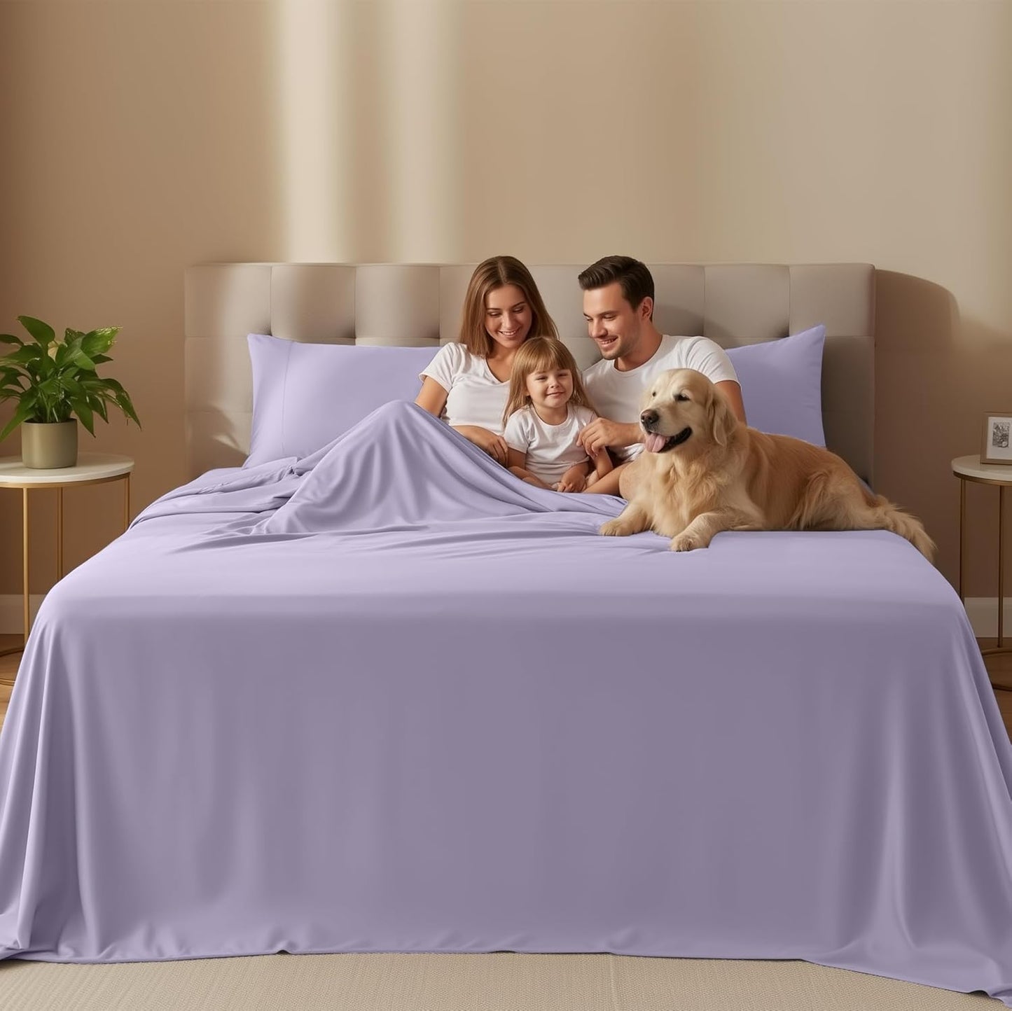 Utopia Bedding Twin Sheet Set - Soft & Breathable Microfiber, 3-Piece Bed Sheets in Lavender