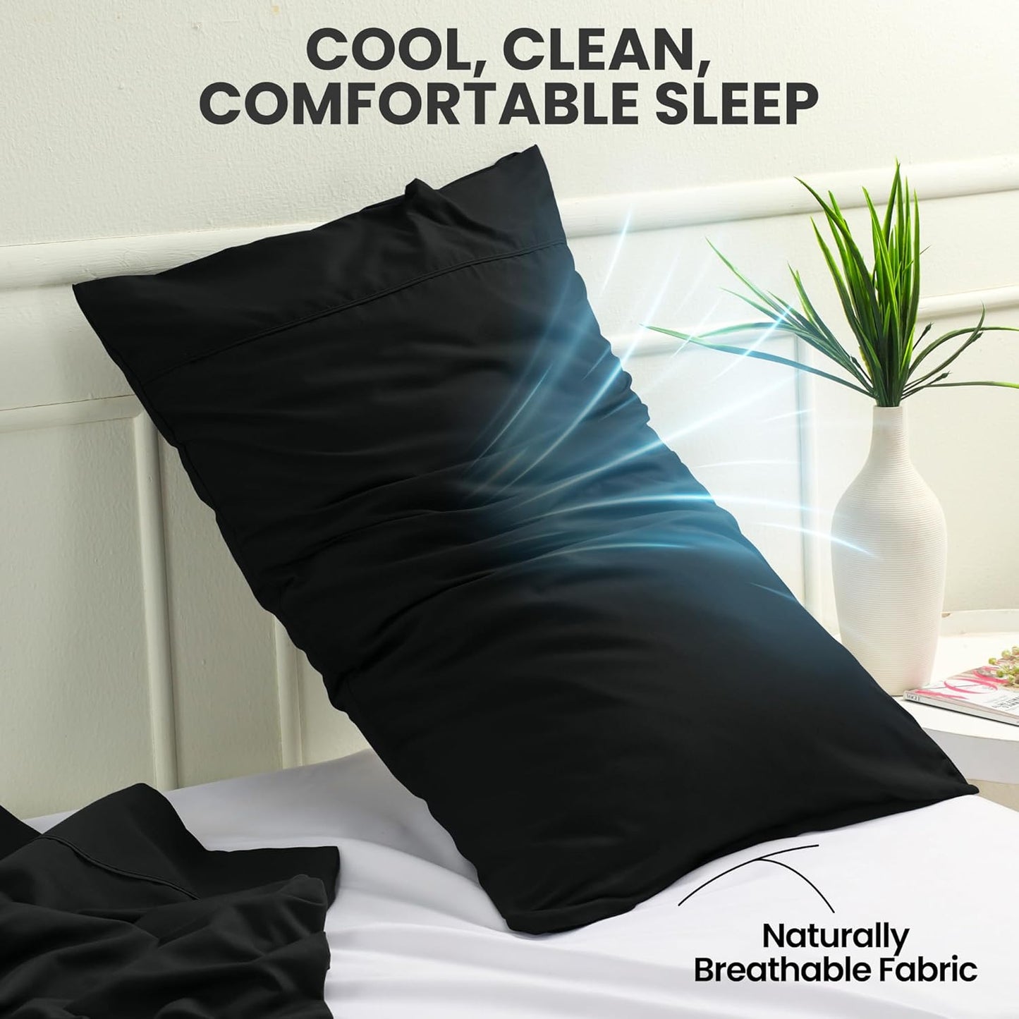 Utopia Bedding Pillow Cases - Soft Brushed Microfiber, Oeko-TEX Certified | Queen Size 2-Pack, 20x30 Inches (Grey)