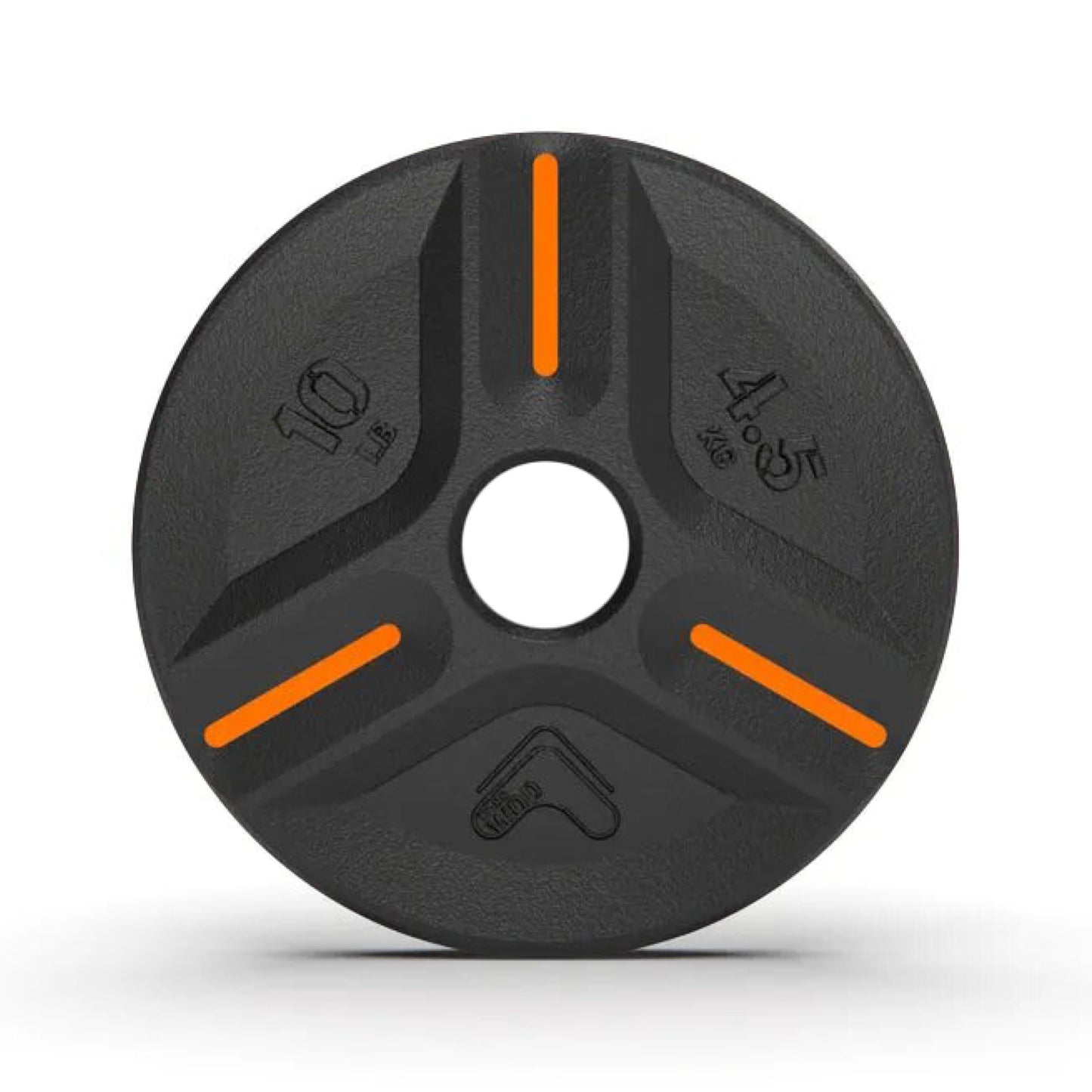 TRIBE WOD Cast Iron Plate Weights, OLIUS Barbell Plates - Gym Weights for Men and Women, Cast Iron Plate Weights 1 of 2, Rubber and Steel Weights for Lifting (10 Lbs) (1 Plate)
