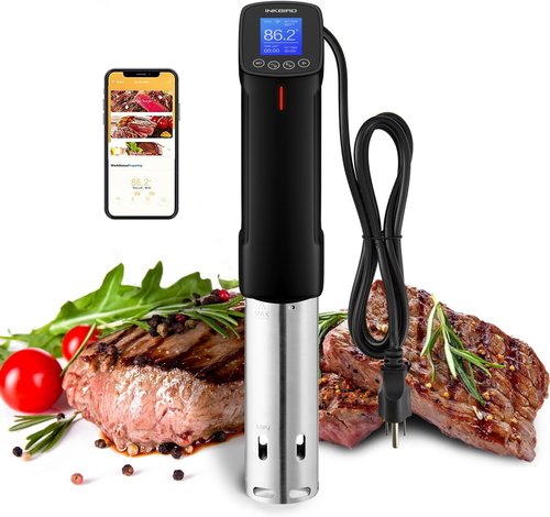 INKBIRD Sous Vide Cooker ISV-100W - 1000W Immersion Circulator with 14 Preset Recipes & Fast Heating Timer