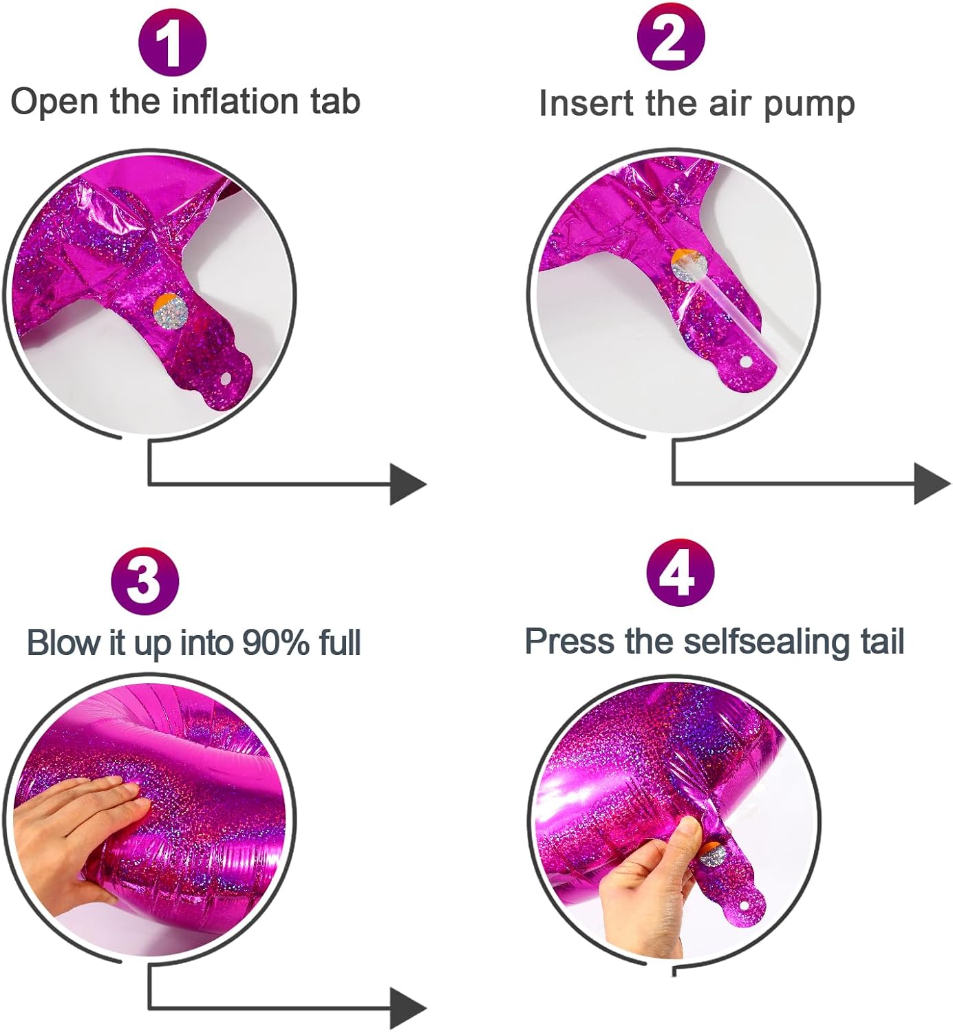 Laser | Hot Pink Number 3 Balloon - 40 Inch Birthday Decoration for Kids & Women’s Parties