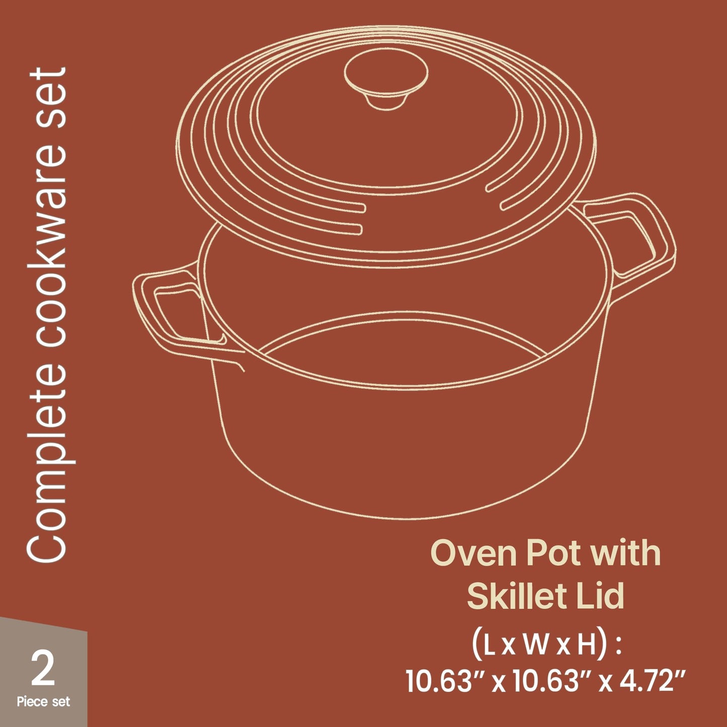Bakken Enameled Cast Iron Dutch Oven Pot, 6QT Dutch Oven for Bread Baking, Braising & Roasting, Kitchen & Campfire Cooking, Moisture-Locking Lid, Oven Safe Up To 500°F, Works on All Cooktops, Teal