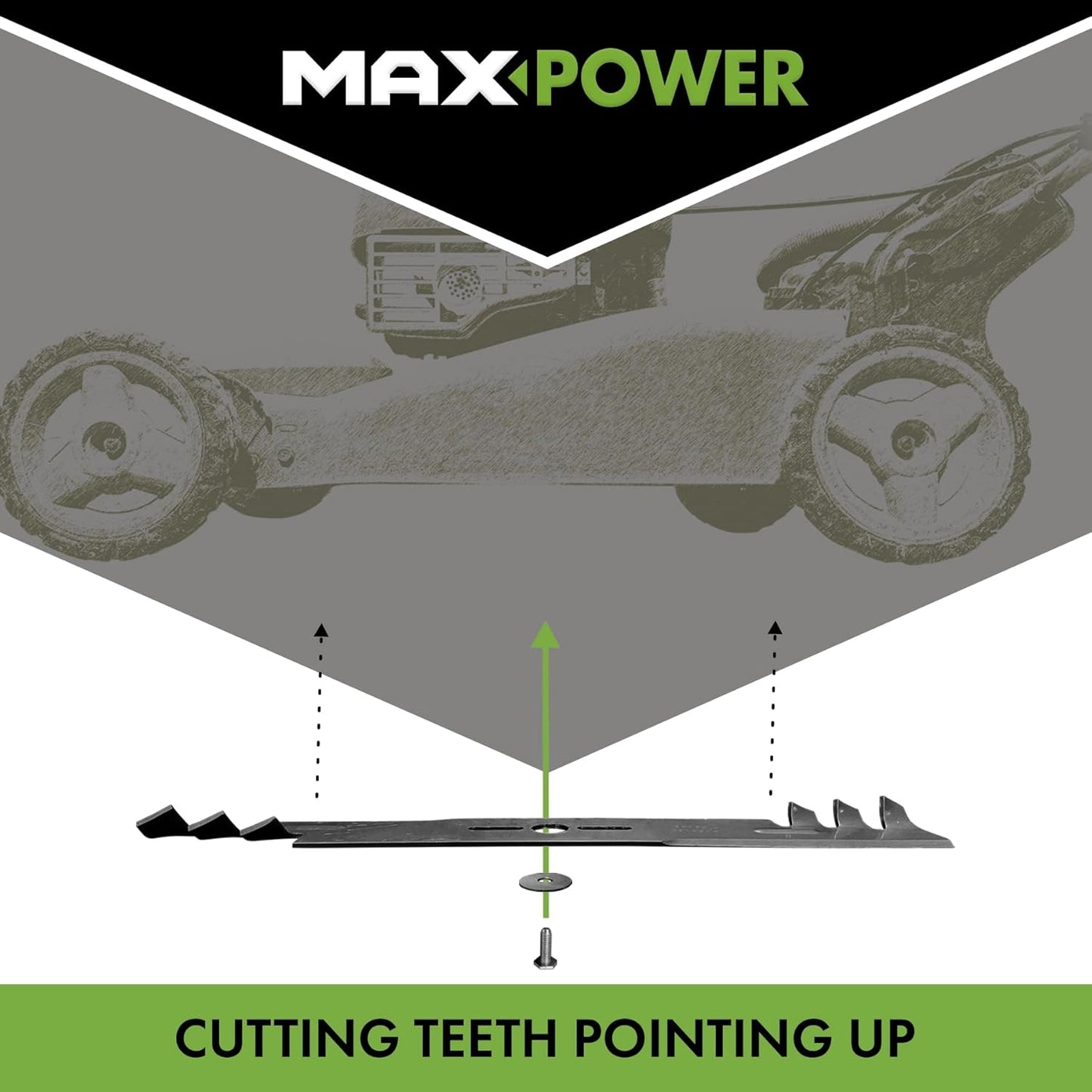 MaxPower 331387XB Mulching Blade - 21" Replacement for Toro, Exmark & Lawn Boy Mowers