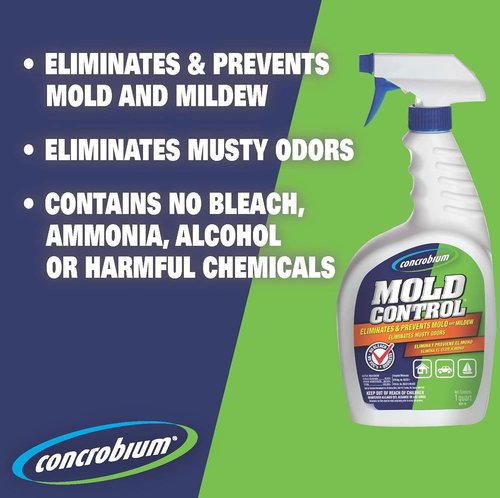 Concrobium Mold Control - 1 Gallon Refill | Eliminates & Prevents Mold - EPA Registered, Bleach Free, Odorless