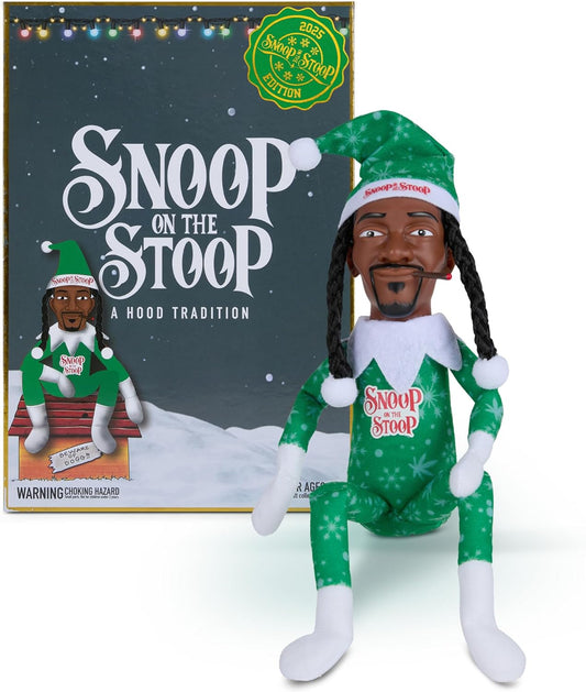 Snoop Dogg Christmas Elf Figurine - 12” Plush Shelf Decor | Collectible Holiday Decor