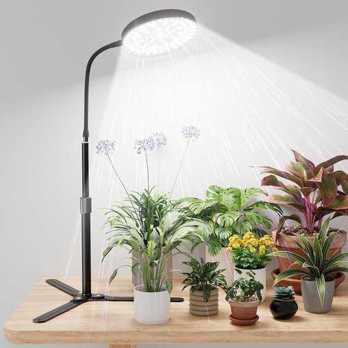 GooingTop Grow Light - Full Spectrum 6000K LED Lamp for Indoor Plants | Adjustable Height 10-32''