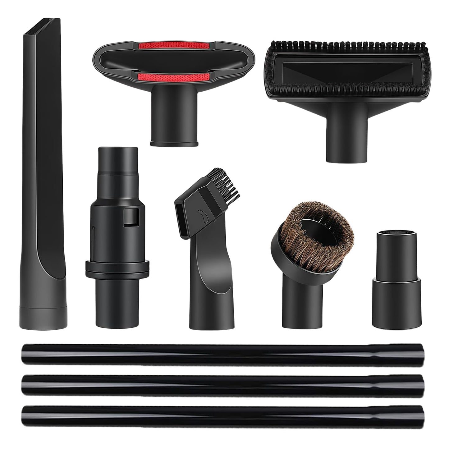 10 Pcs Vacuum Attachments & Brushes for Shark Navigator Lift-Away NV350 NV352 NV355 NV356E & Rotator NV500, Rocket HV301 HV322 HV371 Series Upright Vacuum, 1 1/4" (32mm) Vacuum Accessories Set