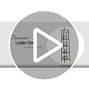 Rustic Brown Ladder Shelf - 5-Tier Freestanding Corner Bookshelf, 11.8"D x 13.4"W x 63"H