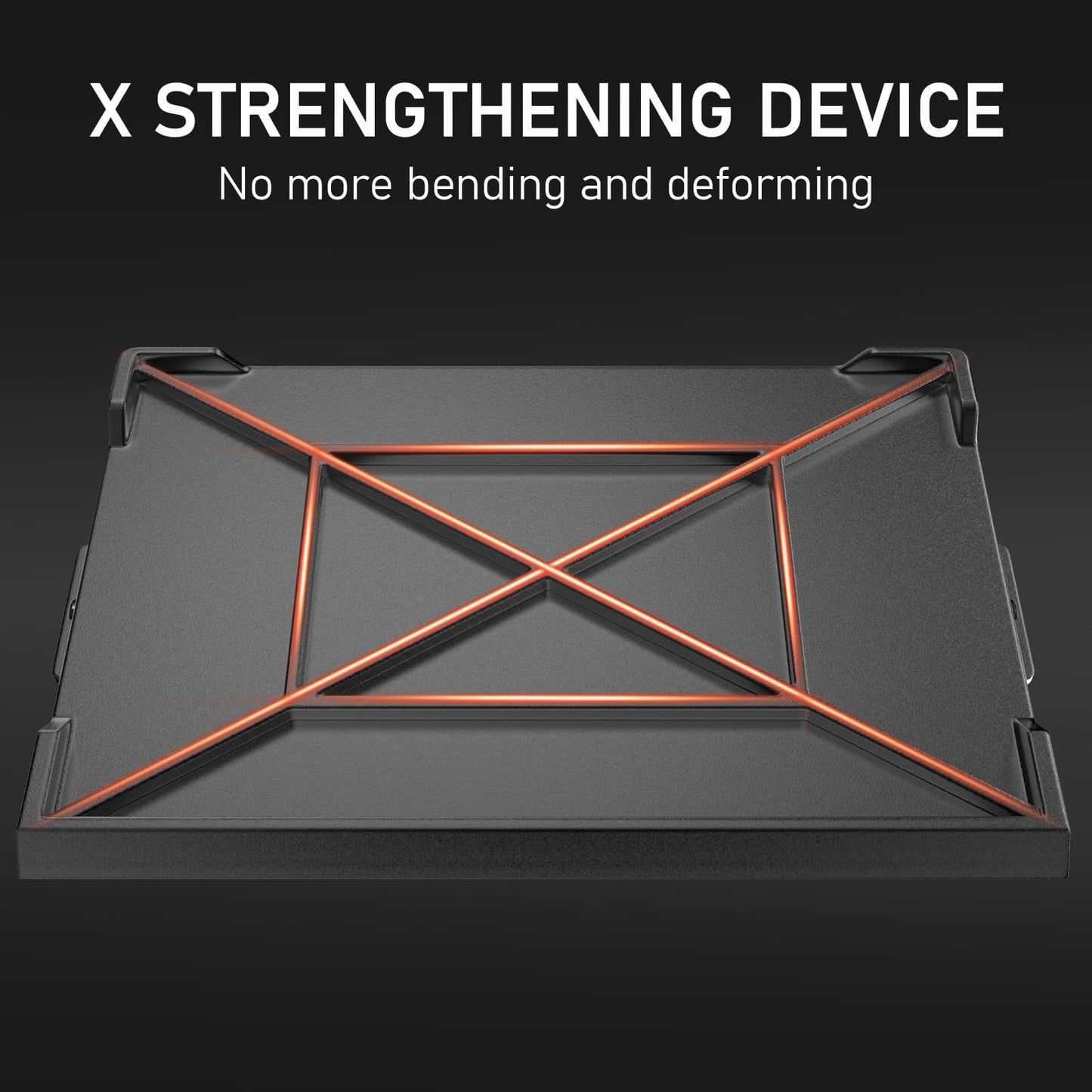 Utheer 23" x 16" Cast Iron Griddle for Gas Grill and Stove Top, Universal Flat Top Griddle with Pre-Seasoned Nonstick Coating, X-Shaped Reinforced Ridges, Perfect for Healthy Cooking, Parties, Camping