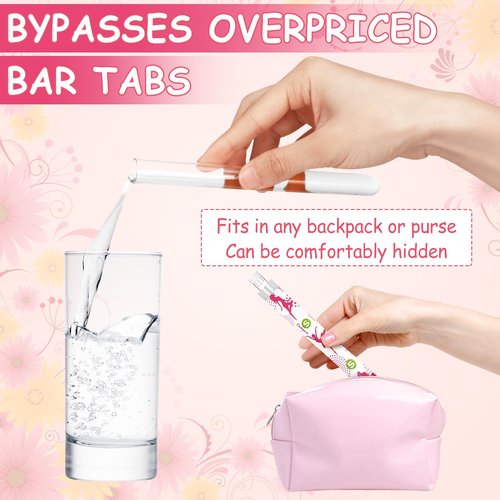 FoldTier 39 Pcs Travel Tube Includes 12 Reusable Plastic Tube for Women Liquid Containers 24 Self Adhesive Wrappers 1 PVC Clear Case 2 Hopper‌s(Cute Style)