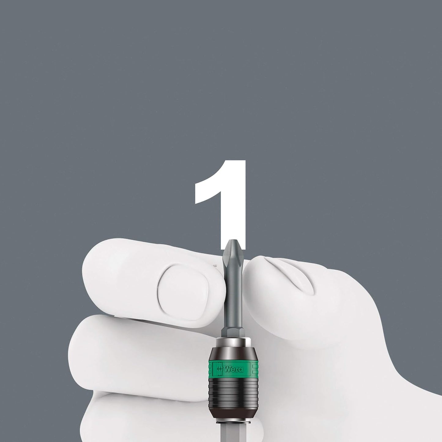 Wera 416 RA T-Handle Screwdriver - Bitholding with Ratchet Function & Quick-Release Chuck | 1/4" Size, 45 mm Length