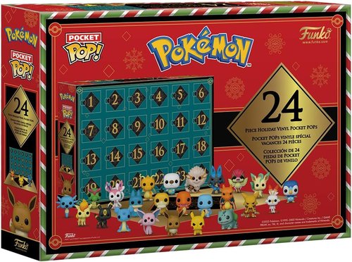 Funko Pop! Advent Calendar - Pokémon Collectible Vinyl Mini Figures - 24 Days of Surprises | Perfect Holiday Gift for Kids