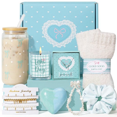 Gifts for Teen Girls, Teen Girl Gifts Trendy Stuff, Coquette Cute Bow Birthday Christmas Ideas Valentines Day Gift for Teen Girls Teenage Tween Daughter Sister Friend 14-16 16-18 Preppy Box Set