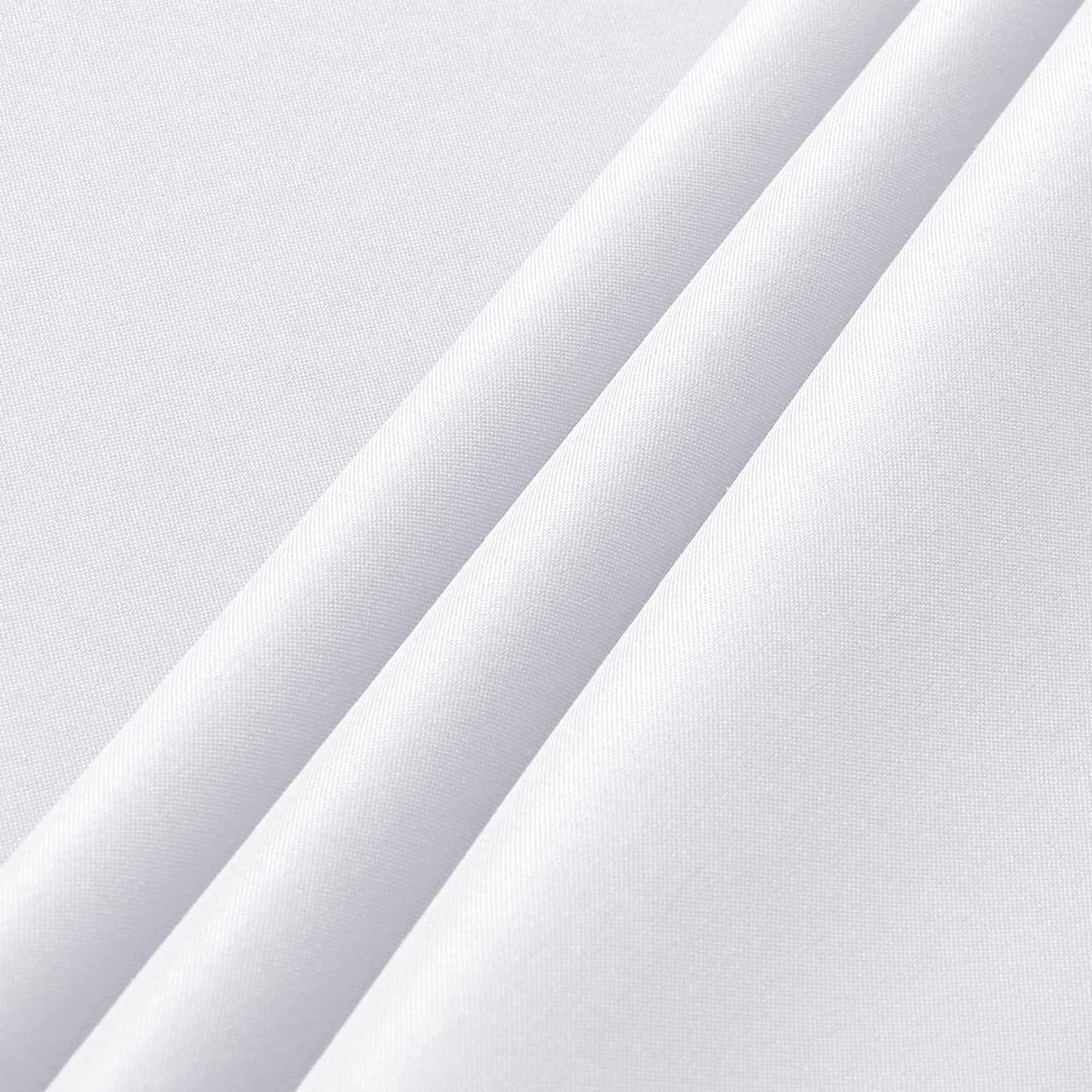 Sancua 2 Pack White Tablecloths - Stain & Wrinkle Resistant 60 x 84 Inch Polyester Covers for Dining & Events