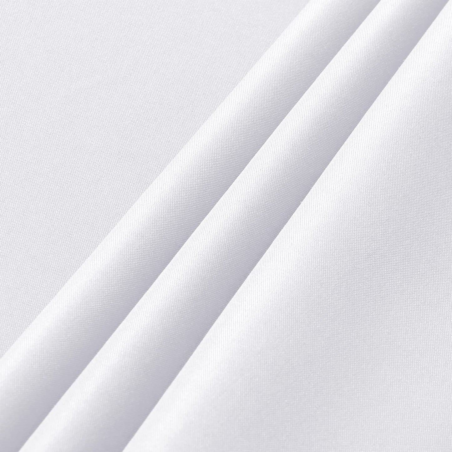 sancua 2 Pack White Tablecloth 54 x 78 Inch, Rectangle 4 Feet Table Cloth - Stain and Wrinkle Resistant Washable Polyester Table Cover for Dining Tables, Buffet Parties and Camping
