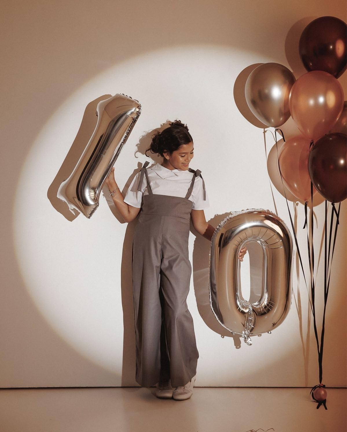 Number Balloon - 30 Inch Silver Foil Birthday Decoration | Happy 30th Celebration for Him & Her