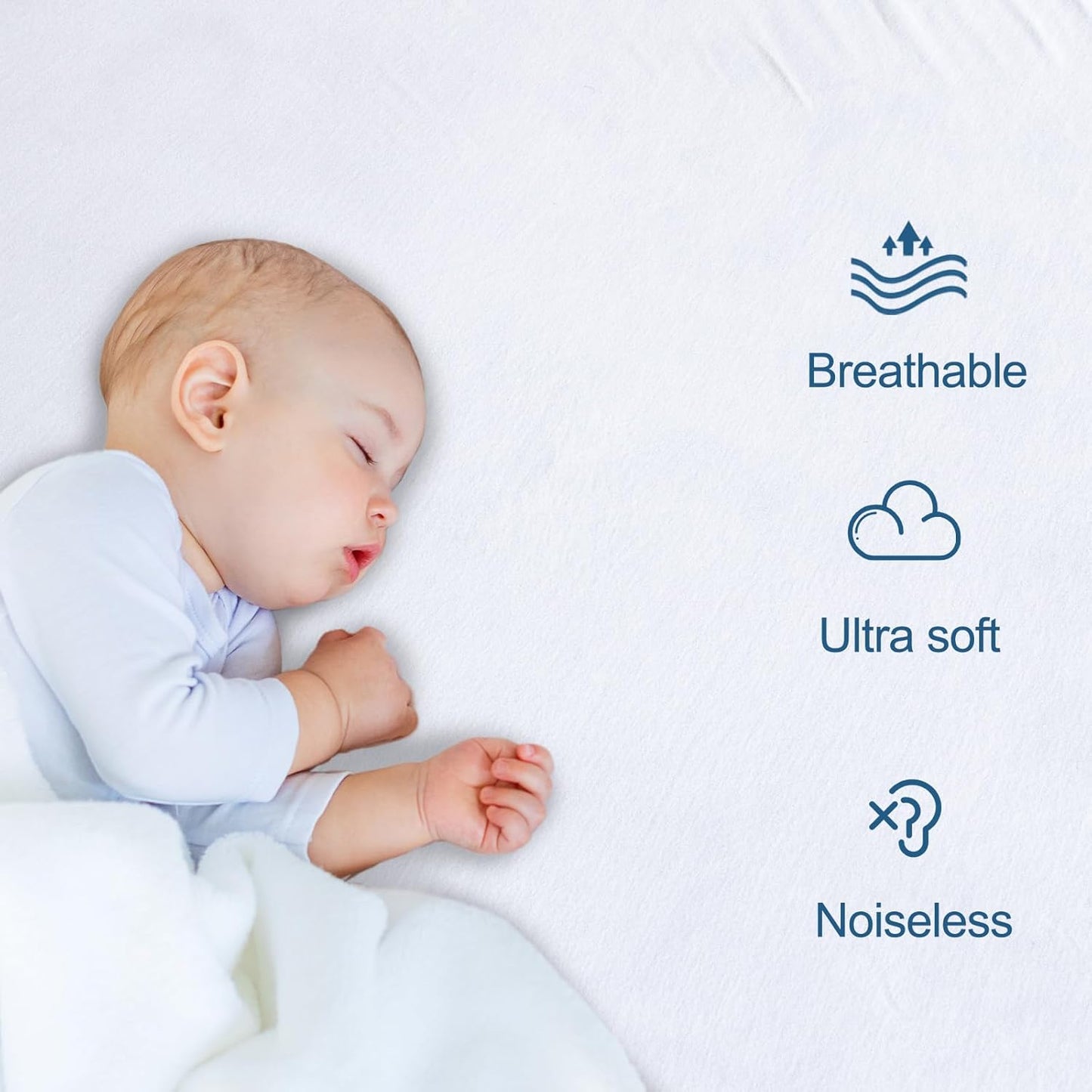 SPRINGSPIRIT Twin Mattress Protector - Waterproof Fitted Pad Cover for Up to 14'' Depth