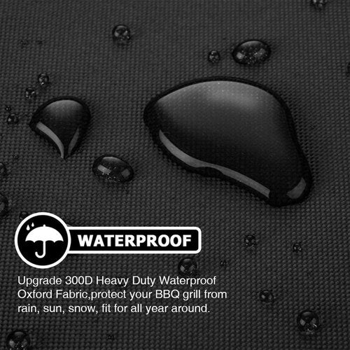 Char-Broil 40-Inch Heavy Duty Grill Cover - Waterproof, UV Resistant & Windproof Protection