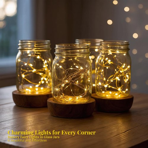 inpmrl 12 Pack LED Fairy Lights, 7ft 20 LED Battery Operated Silver Wire String Lights, Warm White Mini Starry Lights for DIY Crafts, Wedding, Party, Bedroom, Christmas Decorf. (12 Pack – Warm White)