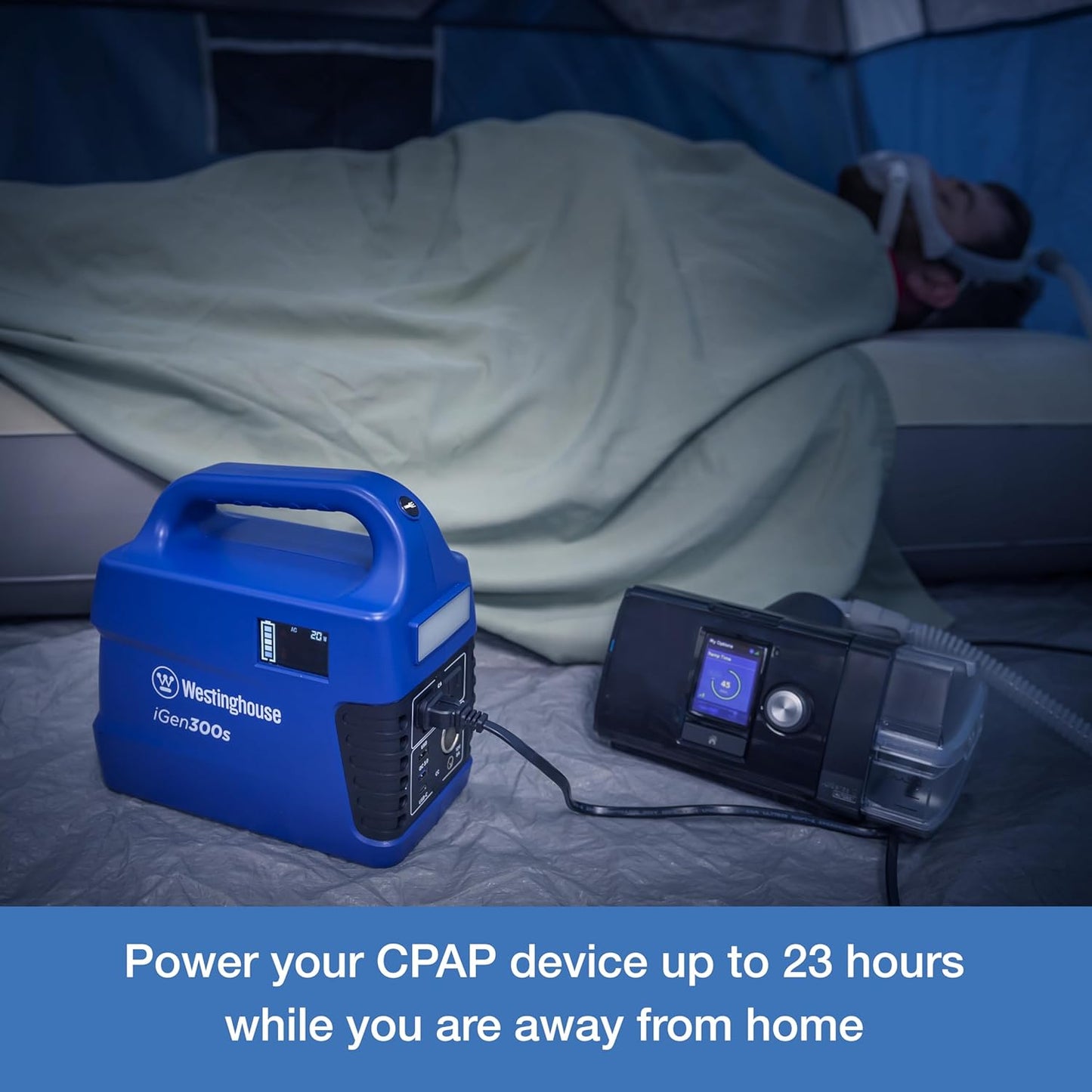 Westinghouse Portable Power Station - 296Wh 600 Peak Watt Lithium Battery | Pure Sine Wave AC Outlet for Camping & Travel