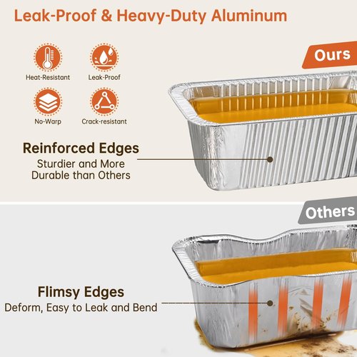 Blackstone 50-Pack Grease Cup Liners - Heavy-Duty Aluminum Foil Drip Pans for 17-36 Inch Griddles | Disposable & Mess-Free
