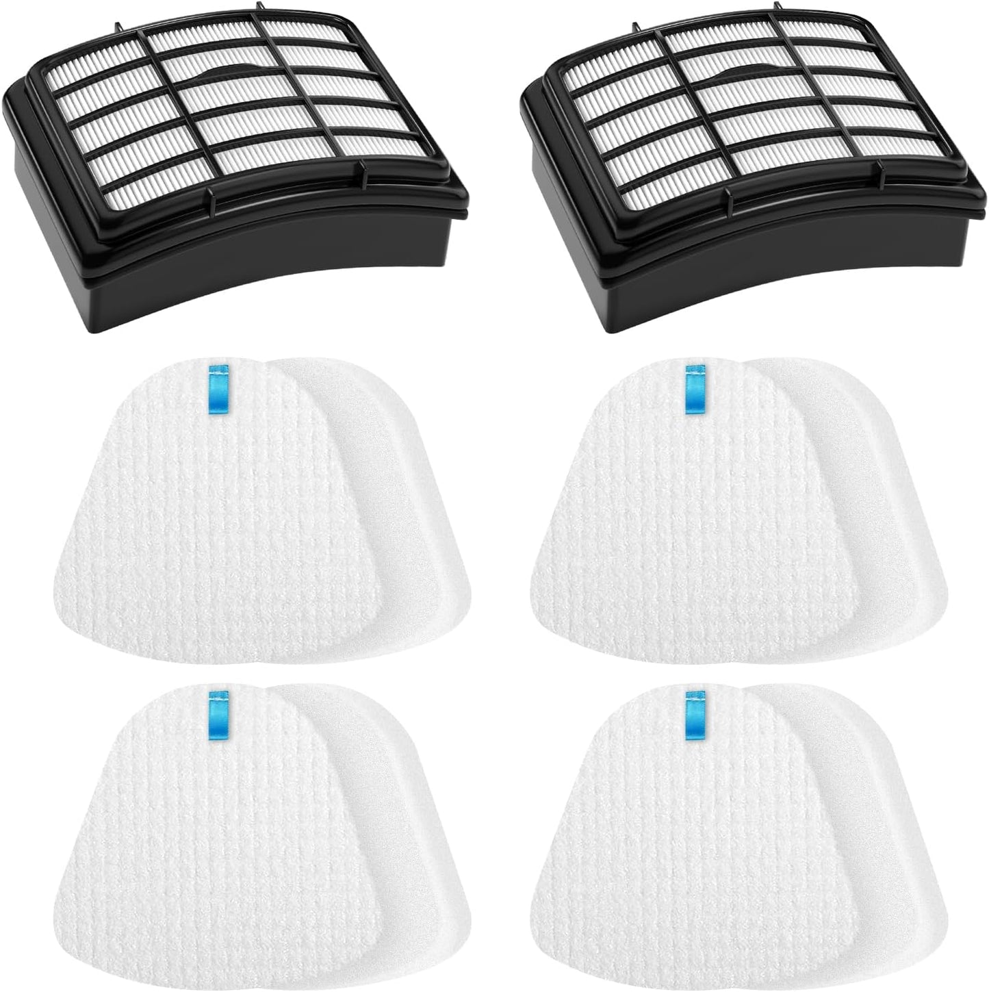 Skiennix Shark Vacuum Filter Replacement - 2 + 4 Pack Compatible with ZU503AMZ, NV350, NV360 | High-Efficiency Parts