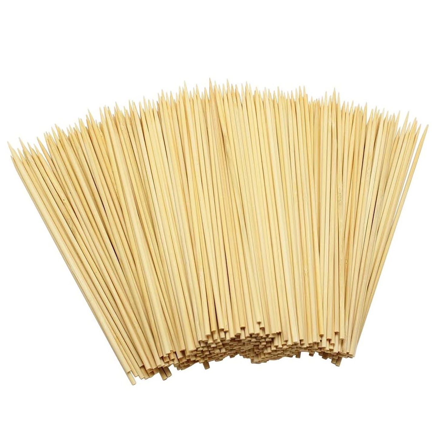 Hysagtek 400 Pcs Wood Skewers 6 Inch Bamboo Skewers Fruit Skewers Chocolate Fountain Sticks Fondue Sticks for Appetizer, BBQ, Cocktail, Kabob, Chocolate Fountain, Barbecue, Party