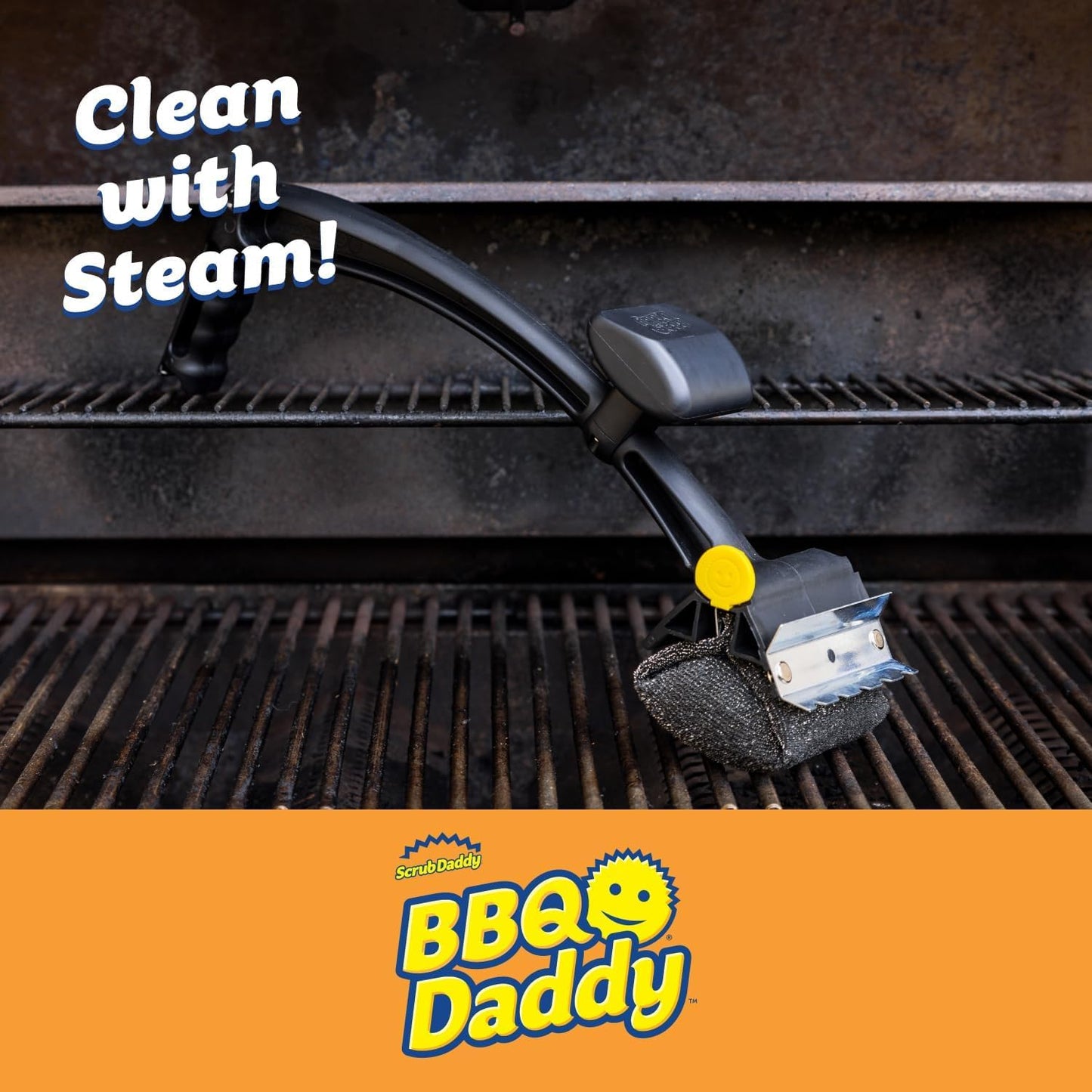 Scrub Daddy BBQ Daddy Refill Heads - BBQ Cleaning Brush with Scraper & Bottle Opener | Wire Bristle Free