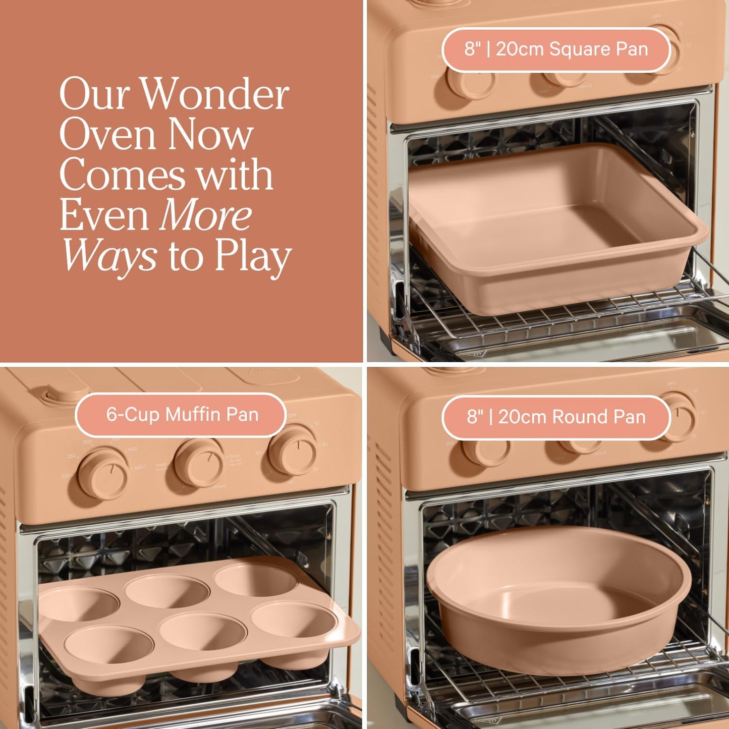 Our Place Wonder Oven Baker’s Kit | 3-Piece Toxin-Free Ceramic Nonstick Bakeware Set - Oven-Safe to 450°F - Spice