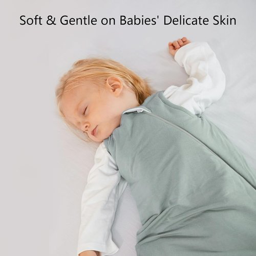 BubblePanda Sleep Sack - Soft Bamboo Toddler Sleeping Bag for 18-24 Months | 2-Way Zipper, 1.0 Tog