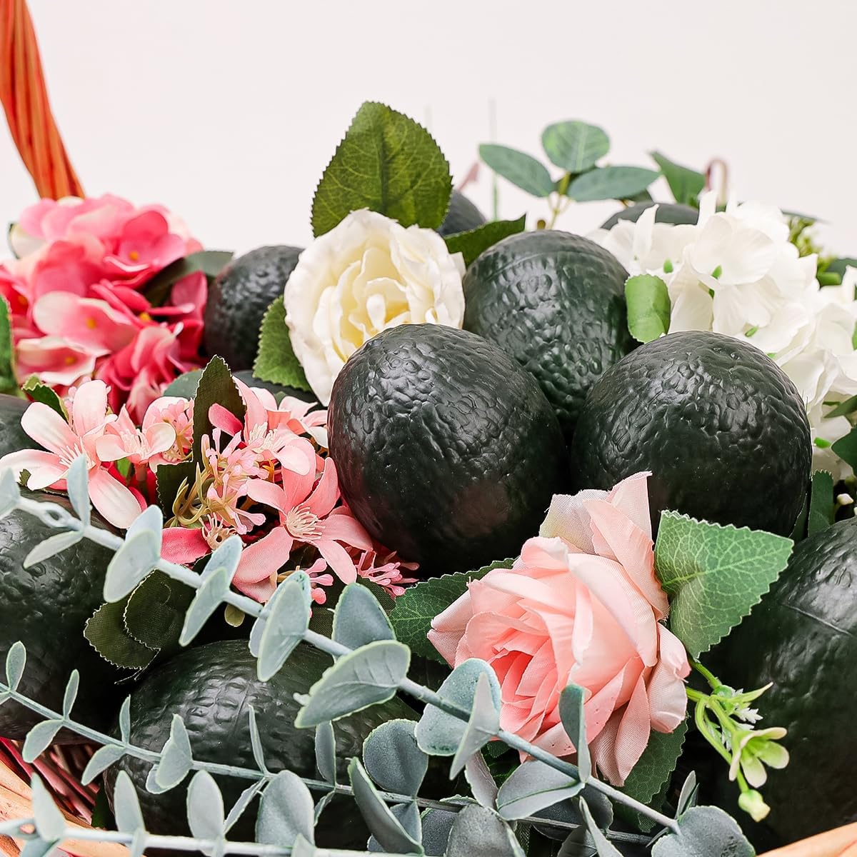 Artificial Lifelike Avocado Decorations - 6pcs Fake Fruit for Home & Party Props
