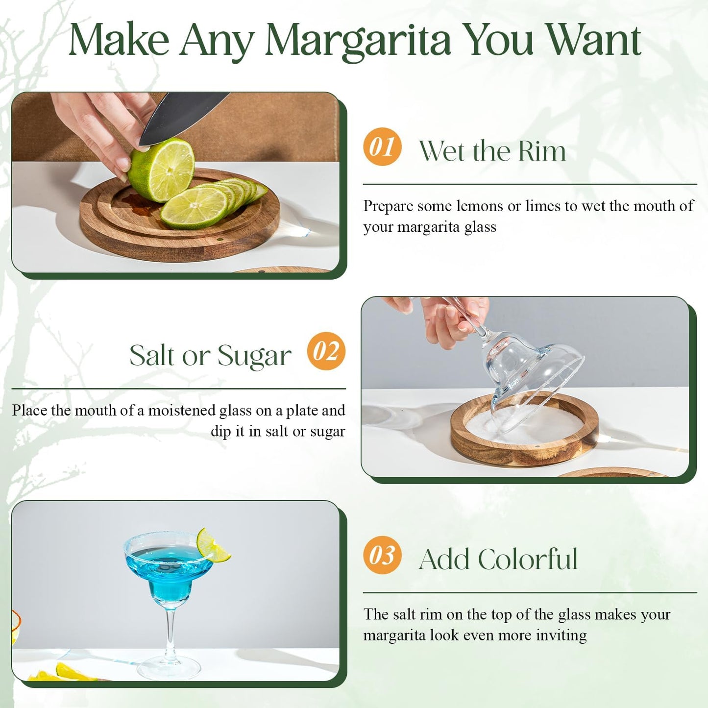 USEEKRIL 3-Tier Acacia Wooden Margarita Salt Rimmer Set,Salt&Sugar Rimmer for Cocktails Drinks,Cocktail Glass Rimmer Tools with Magnetic Swivel Lid for Bartenders,Home Bar,Parties