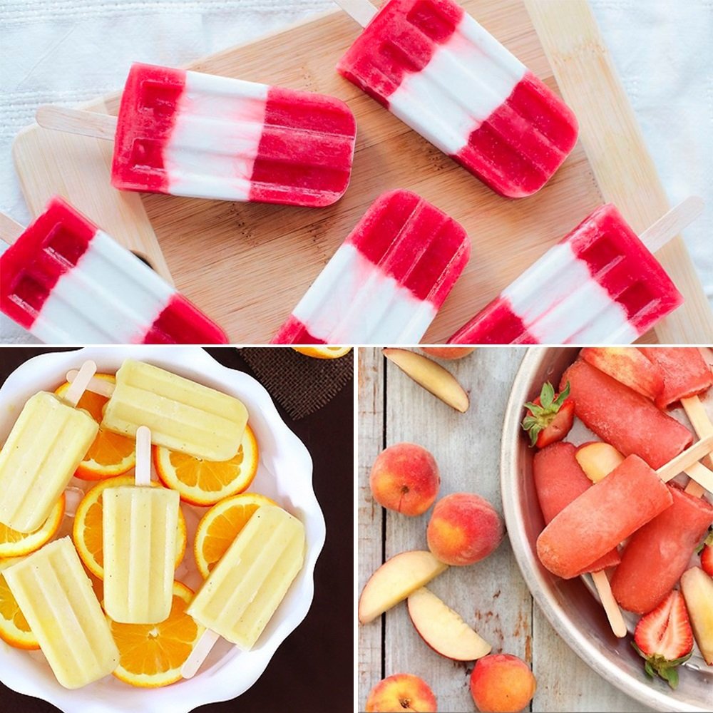 KTOJOY 100 Pcs Craft Sticks Ice Cream Natural Wood Popsicle Craft Sticks 4.5 inch Length Treat Ice Pop Sticks for DIY Crafts