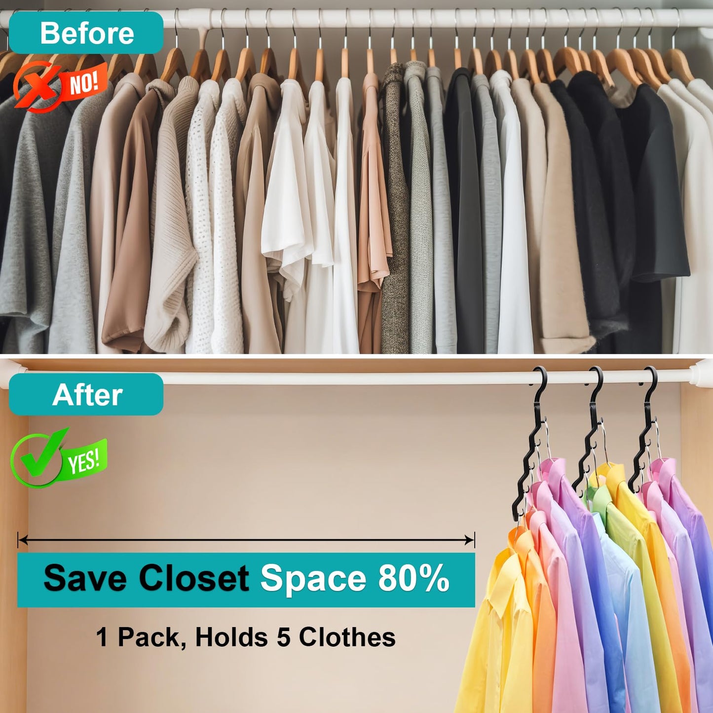 Closet Organizers and Storage,Upgraded Organization and Storage Clothes Hanger,12 Pack College Dorm Room Essentials,Sturdy Closet Organizer Home Essentials Space Saving Hangers for Thick Clothe