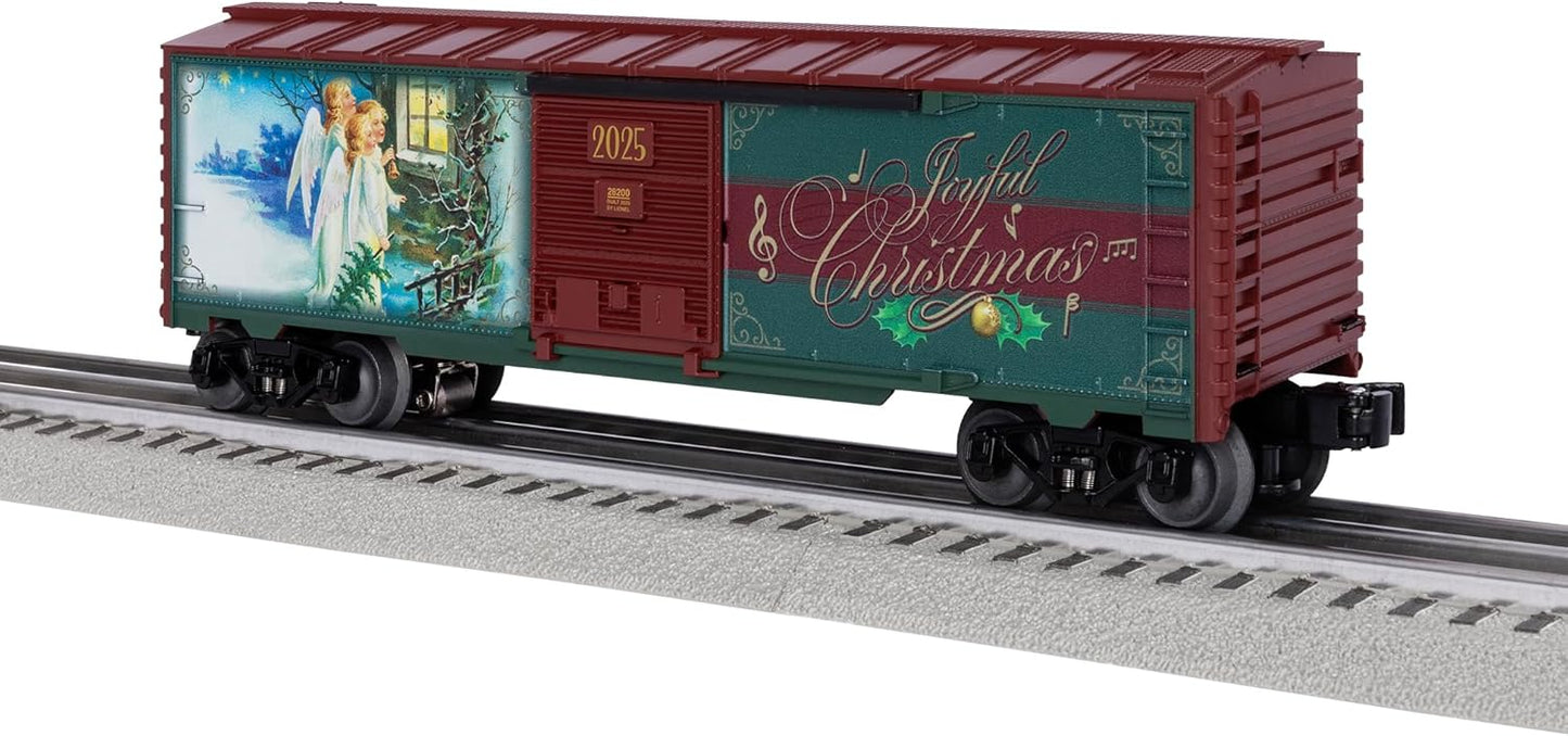Lionel O Gauge Model Train Boxcar - 2025 Christmas Music Edition | Festive Holiday Decor
