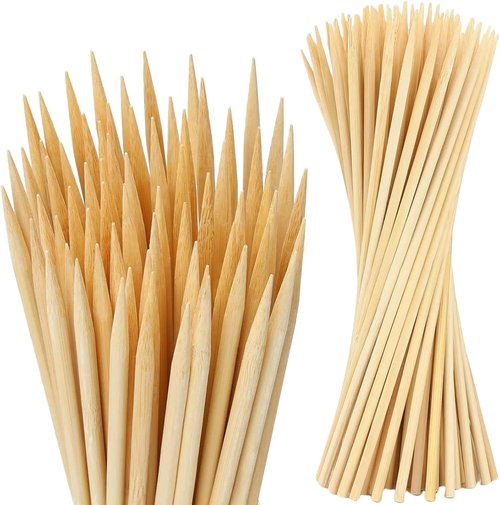Bamboo Plant Stakes - 100 PCS 3FT Thick 6.3mm Support Sticks for Indoor & Outdoor Gardening