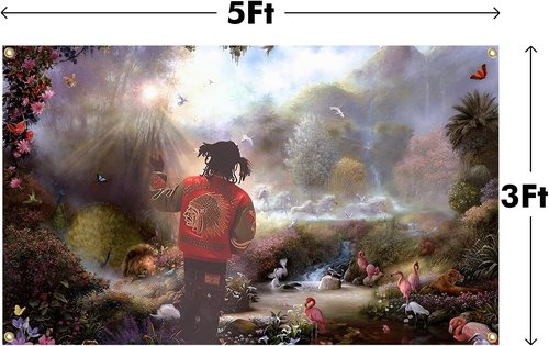 **Chief in The Garden of Eden Flag - Aesthetic Durable 3x5 Feet Tapestry for Indoor/Outdoor Decor**