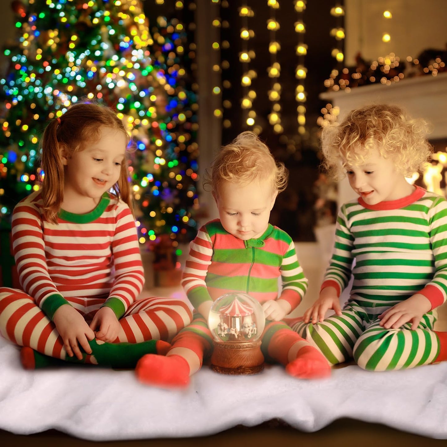 SULOLI Christmas Snow Blanket - 3 x 8 Ft Soft Artificial Snow for Holiday Decor & Table Runners