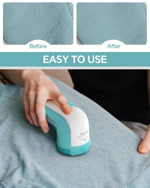 Beautural Fabric Shaver - Lint Remover with 2-Speed Settings & 2 Replaceable Blades | Battery Operated, Ideal for Sweaters & Clothes