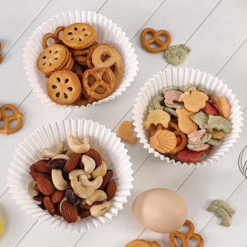 Caperci Jumbo Cupcake Liners - 300-Count White Muffin Baking Cups | No Smell, Food Grade, Grease-Proof
