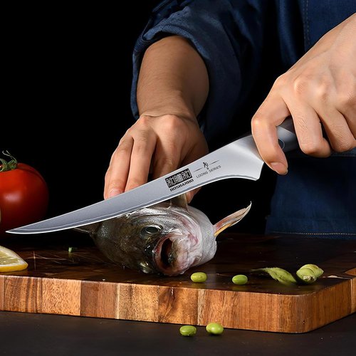 HOSHANHO Carving Knife Set - 3PCS Japanese High Carbon Steel Knives with Ergonomic Pakkawood Handle